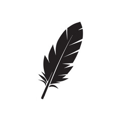 Obraz premium feather on white background