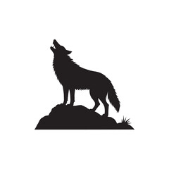 wolf black and white