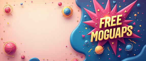 Banner ad mockup design featuring bold typography dynamic layout and high impact visuals to effectively promote brand messages and drive digital advertising success. in  Photo Stock  Concept  and empt