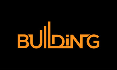 Fototapeta premium Building Logo, Architecture Logo, Construction Logo, Real Estate Logo, Urban Design, Corporate Logo, Modern Building, Skyline Logo, Architectural Identity, Professional Logo, Commercial Logo, Company 