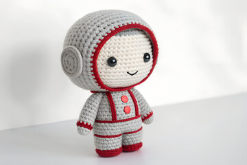 Handcrafted Astronaut Doll – Space-Themed Crochet Art
