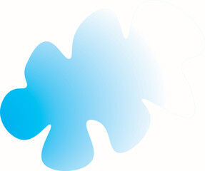 abstract blue background cloud shape