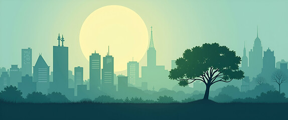 Fototapeta premium Climate Finance: Empowering Resilience and Clean Growth in Vulnerable Regions - Collaboration of NGOs, Private Sector, and Government for Sustainable Solutions