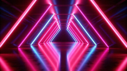 80s video game scene in purple and blue neon colors, three dimensional, 3d, games, retro arcade vibe with glowing lights and futuristic elements creating immersive nostalgic experience