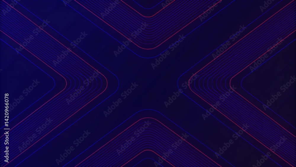 Poster Abstract background with lines. Game background, digital, futuristic, neon glow pattern with vibrant gradients, perfect for UI, HUD, or sci-fi design in dynamic modern virtual environments.