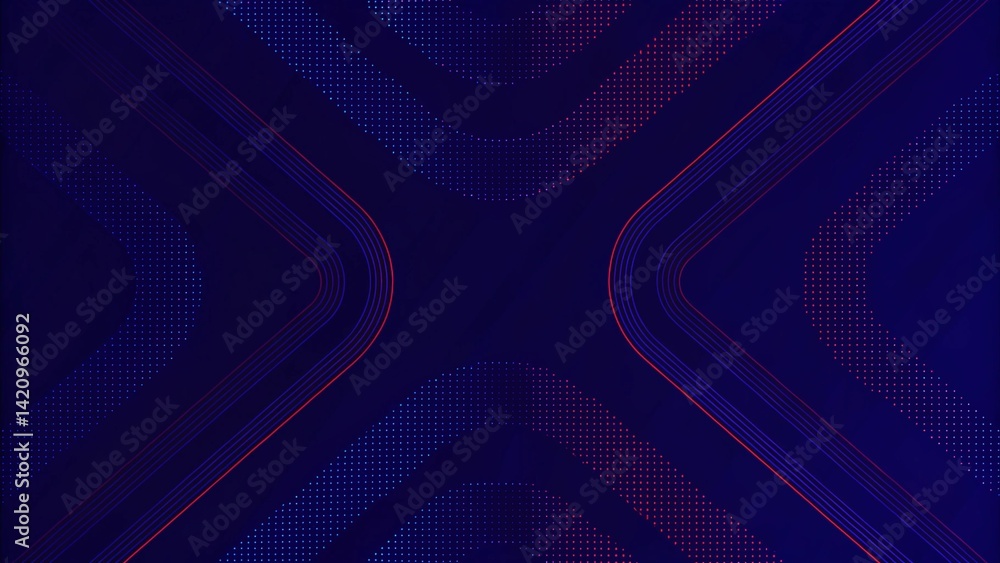 Poster Abstract background with lines. Game background, digital, futuristic, neon glow pattern with vibrant gradients, perfect for UI, HUD, or sci-fi design in dynamic modern virtual environments.
