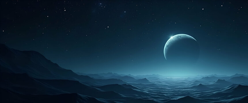 Present a sleek wallpaper design embodying extraterrestrial intelligence with extensive negative space and refined digital imagery that denote transformative SETI research innovative alien communicati