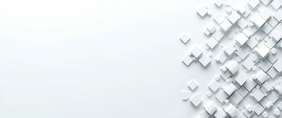 Assemble Overlapping Circuit Fragments on Airy White Base: Ultra Modern Tiling Effect with Negative Space, High-Tech Hints, Layered Nodes, Polished Aesthetic, Corporate Style