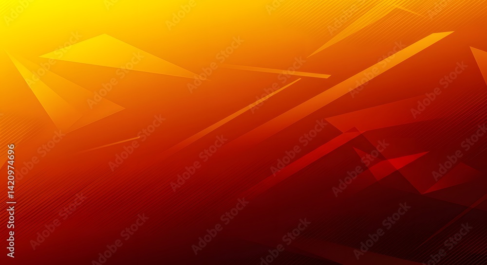 Poster abstract orange and red geometric shapes background designfiery hues dynamic composition for modern 