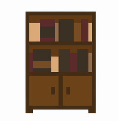 bookcase pixel art