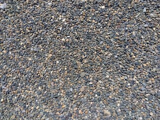 寺境内の砂利の庭(背景素材)