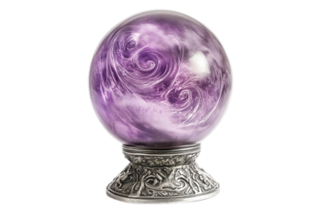 Magical Fortune Teller Crystal Ball with Enchanted Glowing Aura