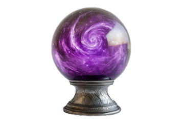 Enchanted Crystal Ball of Mystical Fortune Teller with Magic Light