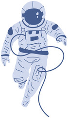 Astronaut Illustration Minimal Art for Space Enthusiasts and Explorers