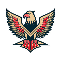 A majestic eagle vector illustration
