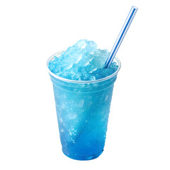 Refreshing Blue Ice Shave: Summer Drink Recipes and Ideas on transparent background