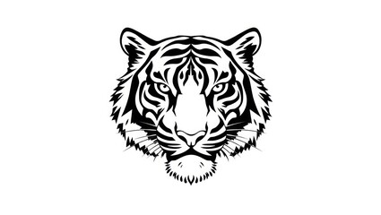 Obraz premium tiger head vector