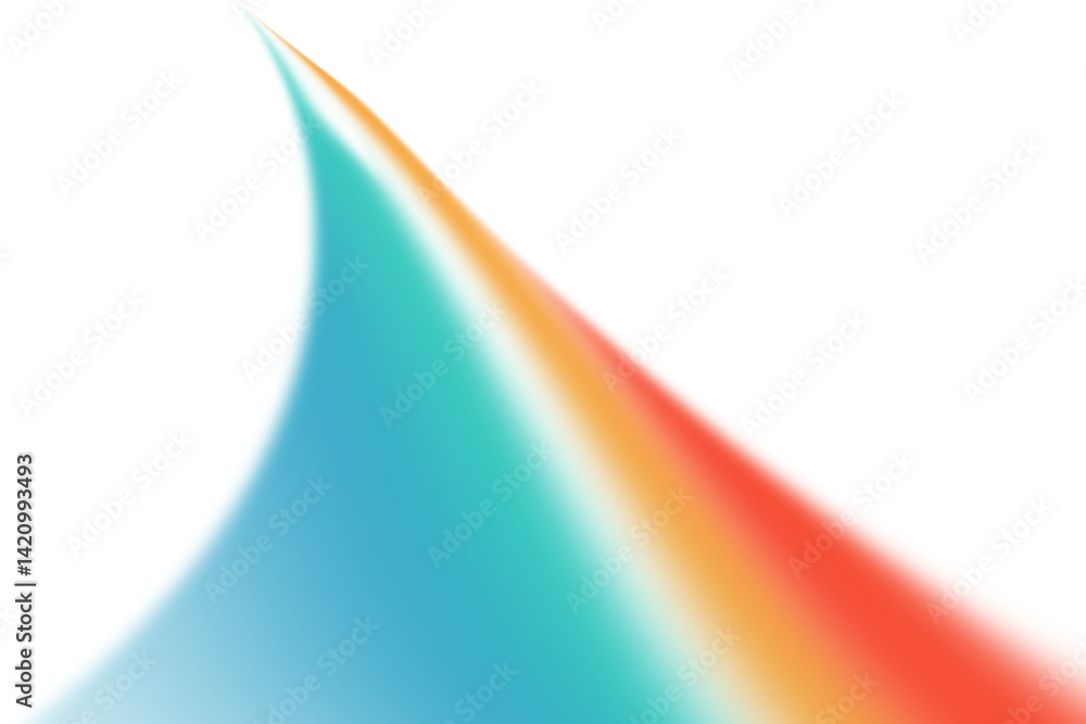 Poster Abstract colorful curve, gradient background.