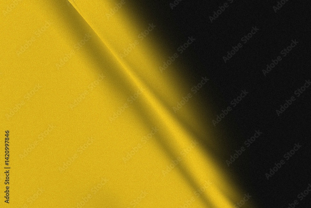 Poster abstract gold and black gradient fabric texture.