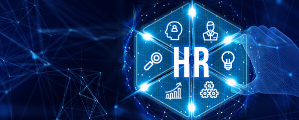Business, Technology, Internet and network concept. Human Resources HR management concept. 3d illustration