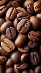 Fototapeta premium Close-up view of coffee beans (2)