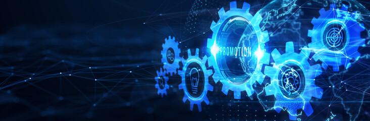 Employee in career promotion concept. 3d illustration