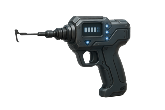 A futuristic tool with advanced features, perfect for professionals in various industries. Sleek design and functional.