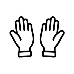 Protective Gloves for Meat Handling Icon Design