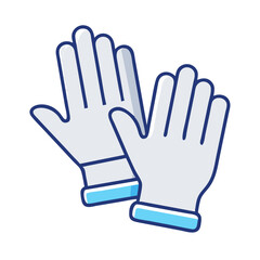 Protective Gloves for Meat Handling Icon Design