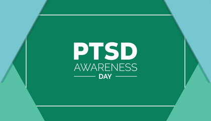 June is National PTSD Awareness Day. Vector template Design for banner, greeting card, poster, prints, social media post ,flyer , T shirt with background.