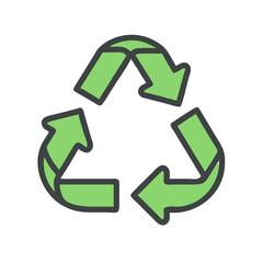 Recycle Symbol Icon Design