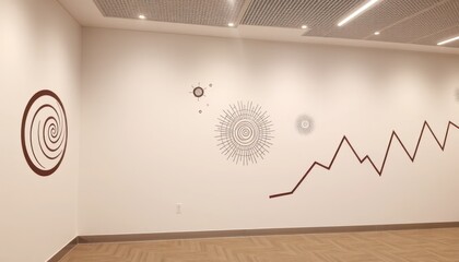 Abstract Wall Art with Geometric Patterns