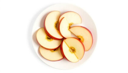 Sliced apples on a plate (1)