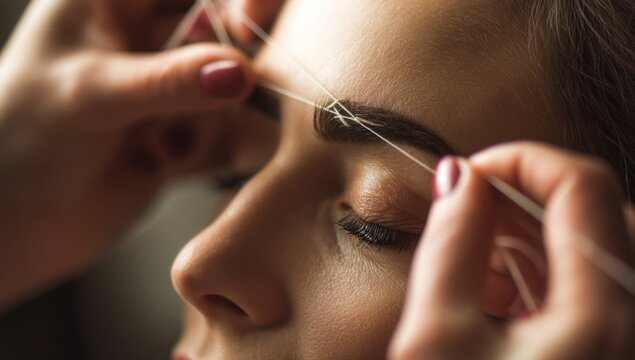 Threading Eyebrows: A Precise Guide to Shaping and Defining  Eyebrows with Threading Technique for Beauty Enhancement