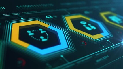 Inscription Customer journey on the virtual display. Business Technology Internet and network concept.