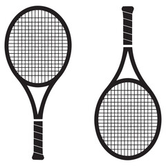 tennis racket silhouette vector illustration