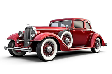 Classic Red Vintage Car Elegance and Nostalgia a Timeless Beauty