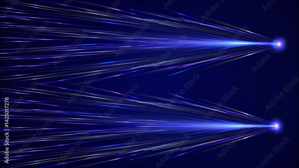 Aufkleber Fast movement hyper speed abstract vector background. Motion line power action. Warp acceleration effect. Futuristic digital velocity concept with energy burst in dynamic motion trail.
