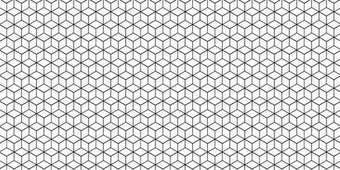 Seamless pattern with hexagon square cube geometric pattern shapes grid metal element texture design. abstract tiles gradient science web tech connection triangle diamond honeycomb.