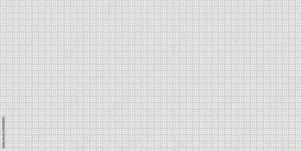 Poster abstract overlapping vector white and gray pattern wave lines fabric square line background. seamles