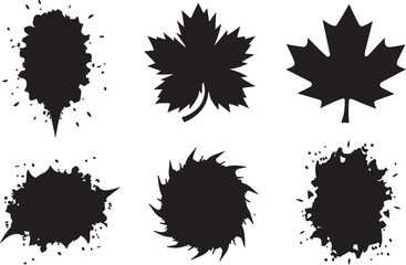 Grunge Ink Splatter Vector Clipart
