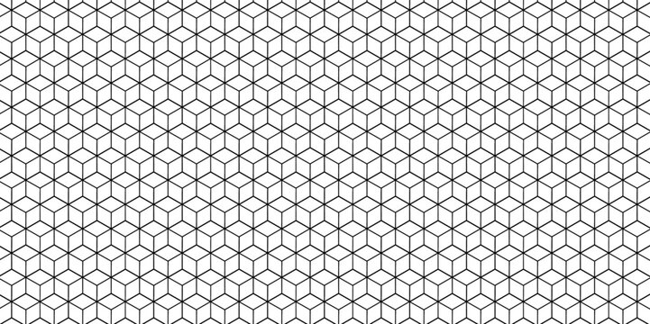 	
Vector seamless pattern with hexagon square cube geometric pattern shapes grid metal element texture design. abstract tiles gradient science web tech connection triangle diamond honeycomb.