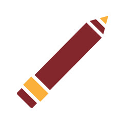 Pencil Vector Glyph Two Colors Icon Design