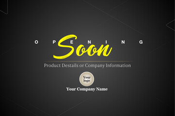 Fototapeta premium Banner Design_Opening 