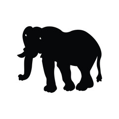 silhouette of elephant