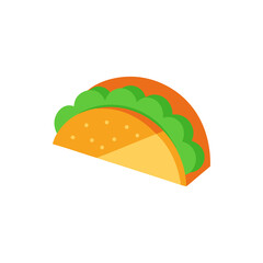 Taco Layering Infographic on Transparent Background