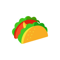 Colorful Taco Assortment on Transparent Background