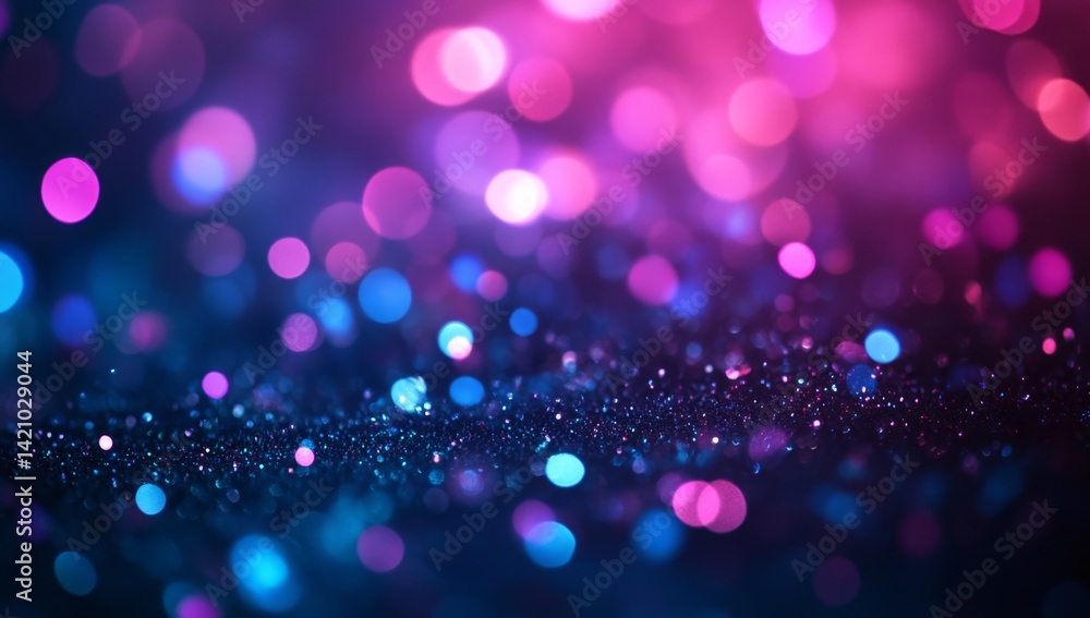 Poster abstract bokeh background with vibrant colors