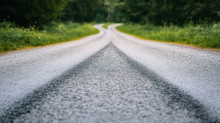 Obraz premium A crossroads branching into multiple paths symbolizes the many choices in life. Defining your own life path without being pressured by society or others.