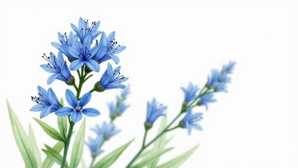 Obraz premium Blue Amsonia Flower In Bloom